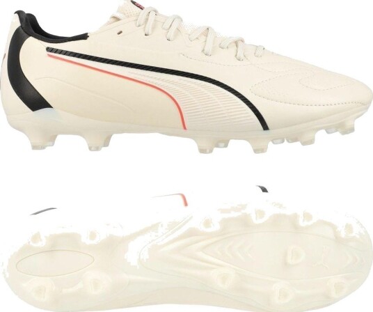 PUMA King 20 Match Fg/ag The Arrival   Sukkermandel/PUMA Svart/ultra Red Barn størrelse 31