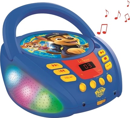 Lexibook Paw Patrol Bluetooth-Høyttaler Med Lys Paw Patrol Cd-Spiller Med Lys 090245