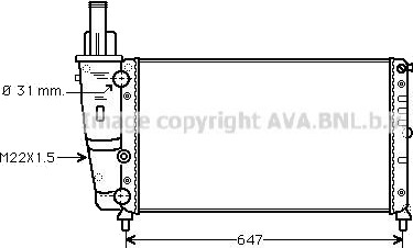 PRASCO FT2141 Radiator motorkjøling