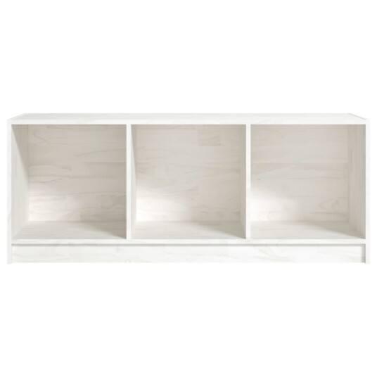 vidaXL TV-benk 104x33x41 cm heltre furu hvit