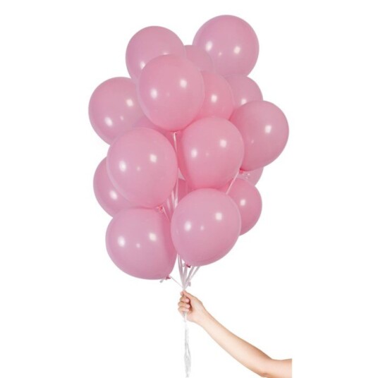 Ballonger 30 pk. Lysrosa