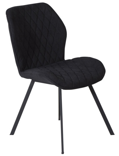Venture Design Gemma spise stol Svart Textil/svart Svart