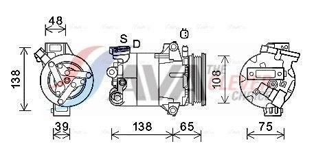 AC kompressor AVA Clever Choice FDAK595