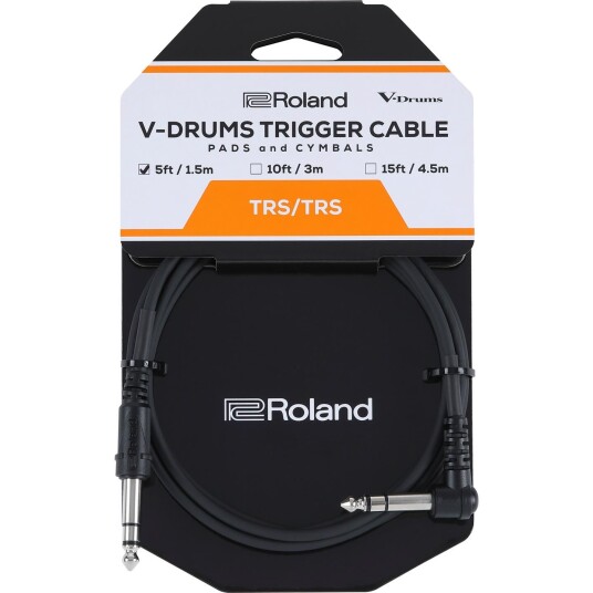 Roland Pcs-5-Tra V-Drums Trigger Kabel 5ft./1.5m. Rett/vinkel