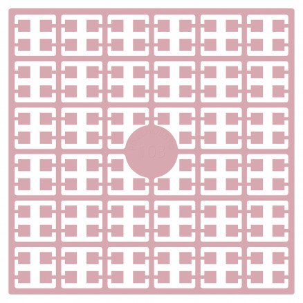 Pixelhobby Midi perler 103 lys rosa 2x2mm 140 piksler