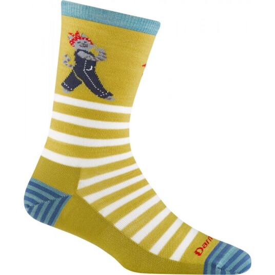 Darn Tough  Animal Haus Crew Lightweight, Buttercup, MEDIUM