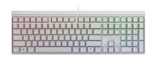 Cherry MX 2.0S - Tastatur - Tysk - Hvit