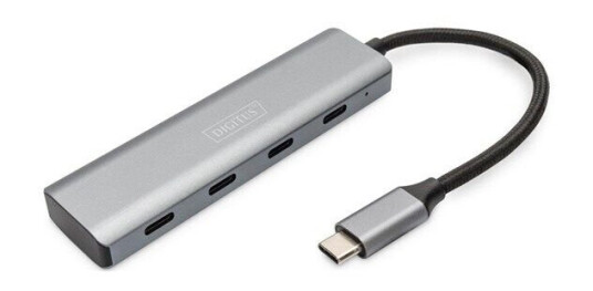 DIGITUS DA-70246 - hub - 4 ports USB-hub - 4 porter - Grå DIGITUS DA-70246 - hub - 4 ports USB-hub - 4 porter - Grå