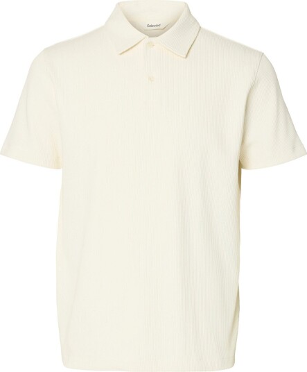 Selected Slmnox Rib Ss Polo Cream S