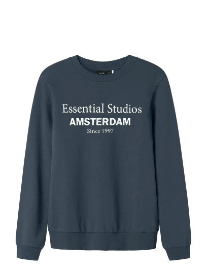 LMTD Nlmness Ls Bru O Neck Sweat Navy 146 152 LMTD Nlmness Ls Bru O Neck Sweat Navy 146 152