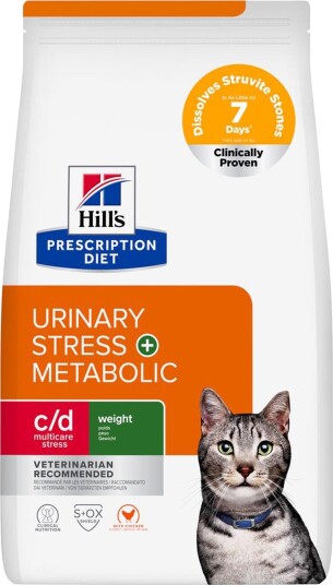 Hill'S Prescription Diet C/D Urinary Stress + Metabolic 2 X 3 kg Hill'S Prescription Diet C/D Urinary Stress + Metabolic 2 X 3 kg