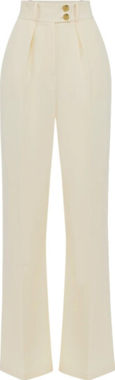 Elisabetta Franchi Dame Bukser Beige M,