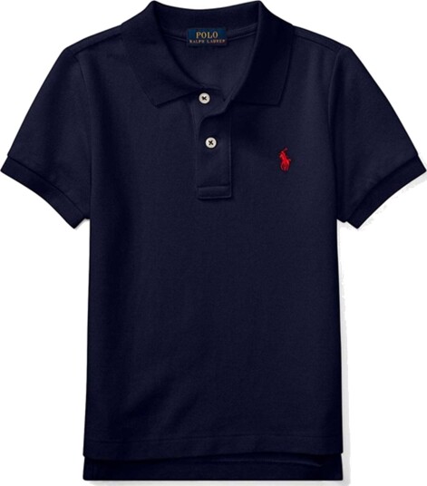 Polo Ralph Lauren Boy Short Sleeved Polo Refined Navy 5 år Polo Ralph Lauren Boy Short Sleeved Polo Refined Navy 5 år