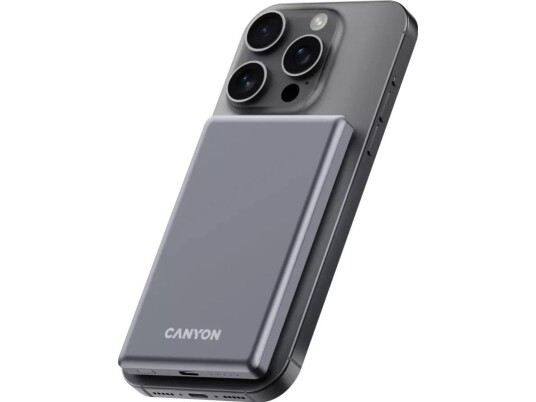 Power Bank Canyon 5000Mah 20W Magsafe, Mørkegrå