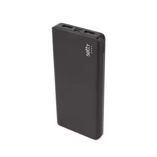 Setty Powerbank 10000mAh Svart Setty Powerbank 10000mAh Svart