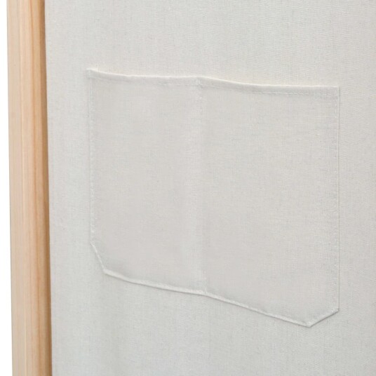 vidaXL Romdeler 3 paneler krem 120x170x4 cm stoff vidaXL Romdeler 3 paneler krem 120x170x4 cm stoff