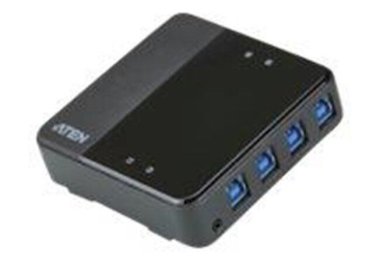 ATEN USB 4-port USB 3.0 Peripheral Sharing Device USB-hub - 4 porter - Grå