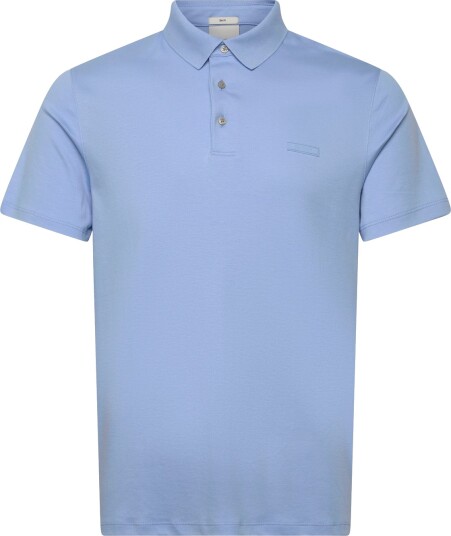 Calvin Klein Ss Slim Supima Logo Patch Polo Blue L Calvin Klein Ss Slim Supima Logo Patch Polo Blue L