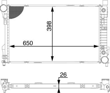 MAHLE CR 1602 000S Radiator motorkjøling
