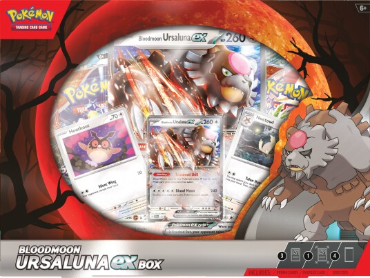 Pokémon Bloodmoon Ursaluna EX Box Samlekort Pokémon Bloodmoon Ursaluna EX Box Samlekort