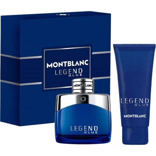Montblanc Legend Blue Gavesett for Menn, 50 ml EDP + 100 ml Dusjgel
