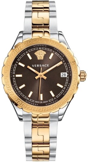 Versace Dameklokke V12040015 Hellenyium Lady Brun/Stål Ø35 mm