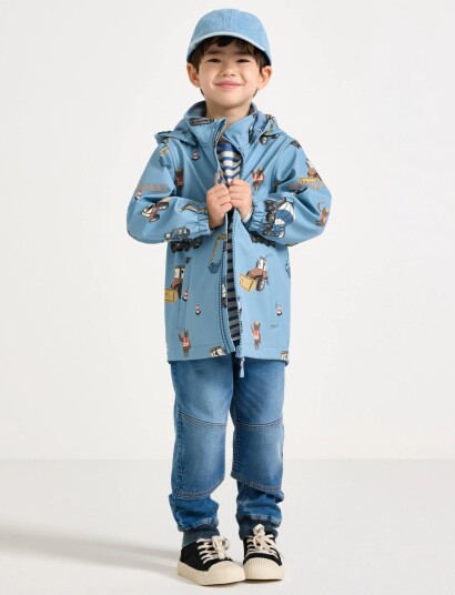 Lindex Jacket Softshell Blue 104