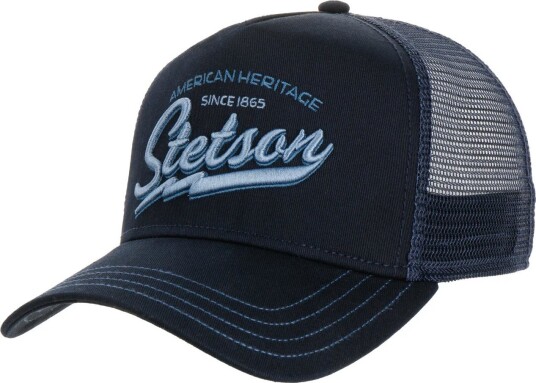 Stetson Unisex Trucker Cap American Heritage Classic Navy OSFA Stetson Unisex Trucker Cap American Heritage Classic Navy OSFA