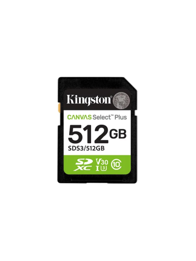 Kingston Canvas Select Plus Gen3 SDXC 150MB/s 512GB Kingston Canvas Select Plus Gen3 SDXC 150MB/s 512GB