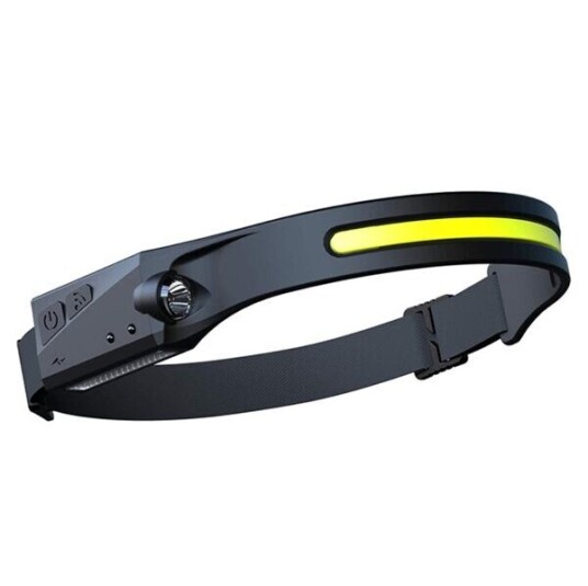 Hurtel LED Hodelykt med Sensor - Svart