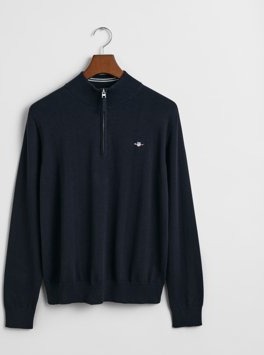 Shield bomullsgenser med half-zip til ungdom EVENING BLUE 134/140