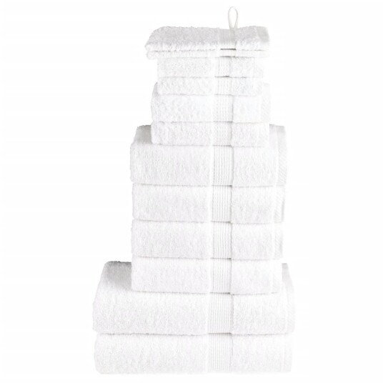Premium håndklesett 12 deler SOLUND hvit 600 g/m2 Premium håndklesett 12 deler SOLUND hvit 600 g/m2