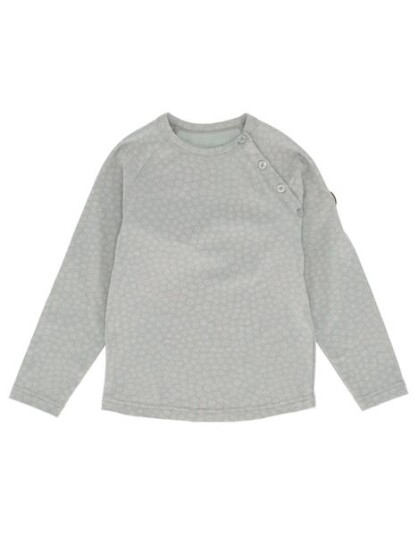 Gullkorn Villvette longsleeve - dus grønn mønstret