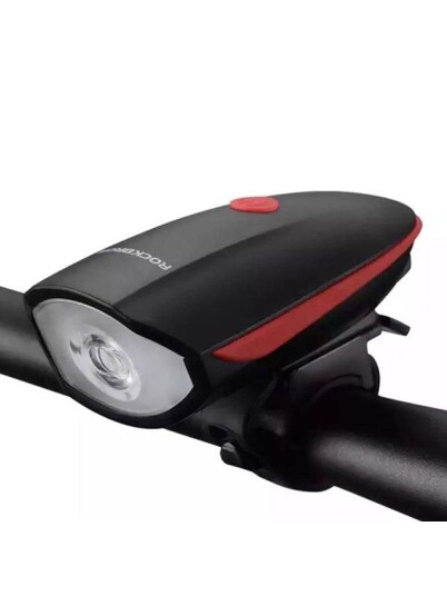Rockbros Bicycle electronic bell and light 7588 (black and red) Rockbros Bicycle electronic bell and light 7588 (black and red)