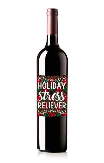 Flaskeklistremerke Holiday Stress Reliever Flaskeklistremerke Holiday Stress Reliever