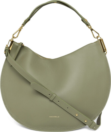 Coccinelle Sunup Large Shoulder Bag / Top Handle Khaki green ONE SIZE