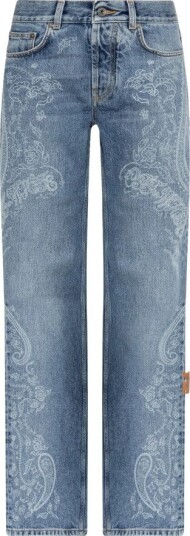 Off White Dame Jeans Blå W25,