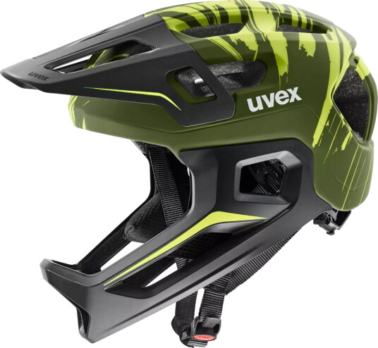 Uvex React Jr Fullface Dark Olive matt