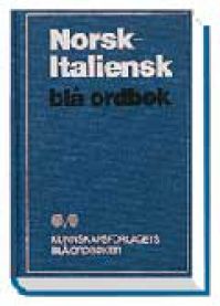 Norsk-Italiensk blå ordbok Pent brukt bok Norsk-Italiensk blå ordbok Pent brukt bok