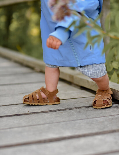 mikk-line Sandal Suede Cork - Brown - 32 mikk-line Sandal Suede Cork - Brown - 32