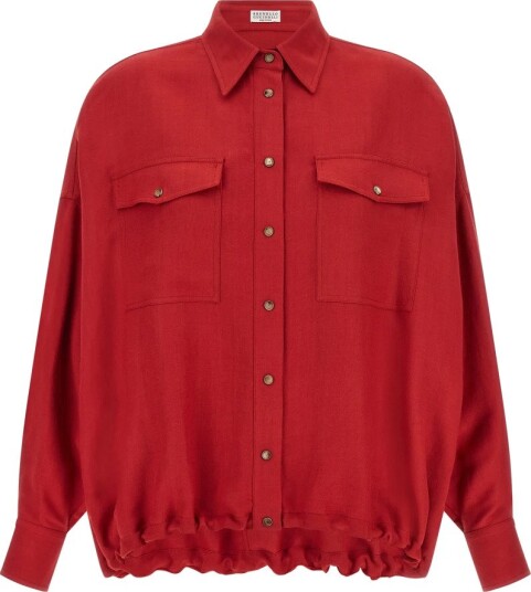 Brunello Cucinelli Dame Bluser & Skjorter Rød M,
