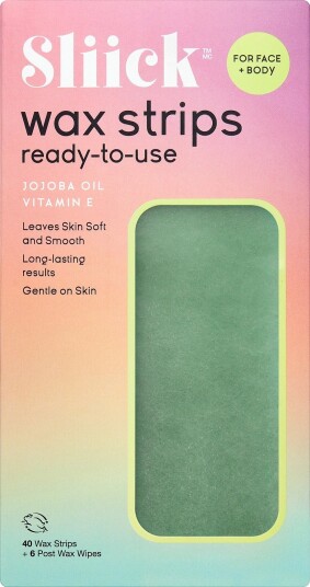 Sliick Wax Strips For Face + Body NO COLOR One Size