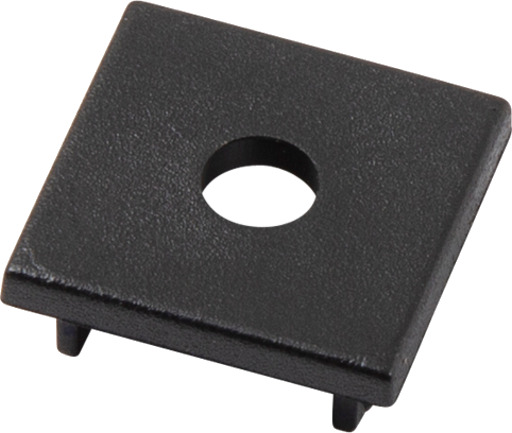 Ansell Lighting endestykke med hull 23,1x53 mm svart
