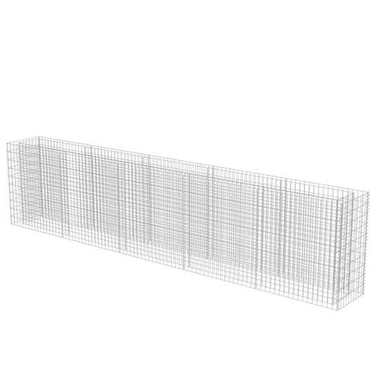 vidaXL Gabion høybed galvanisert stål 450x50x100 cm