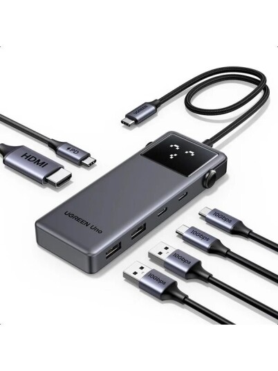UGREEN Uno 6 In 1 Usb C Hub USB hub 6 porter Gr 35998 UG UGREEN Uno 6 In 1 Usb C Hub USB hub 6 porter Gr 35998 UG