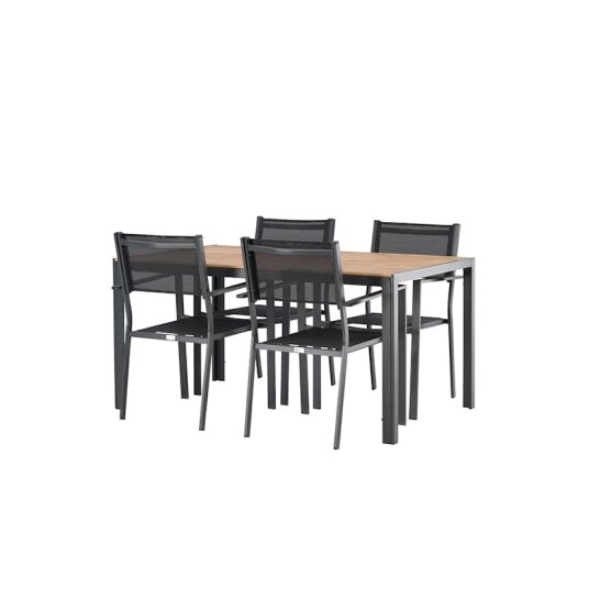 Spisegruppe Venture Home Break Bord med 4 Copacabana Stoler