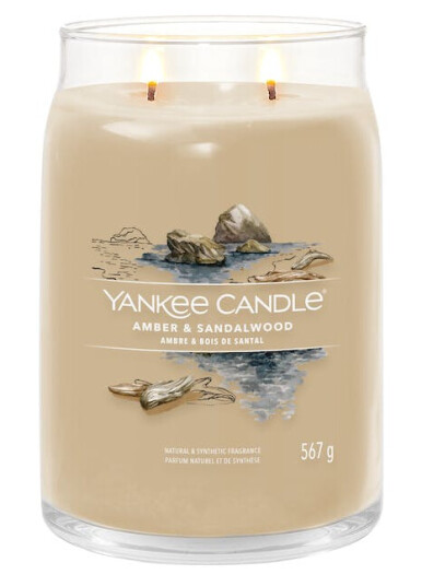 Yankee Candle Signature Medium Amber & Sandalwood 567 g Duftlys