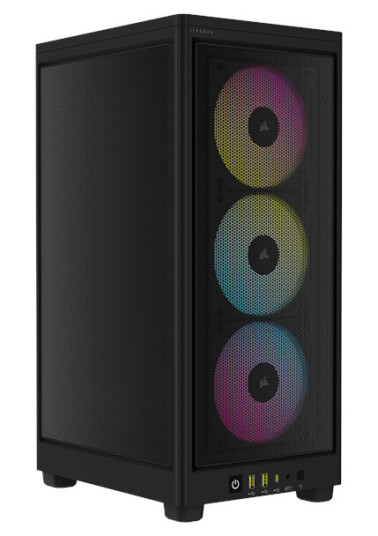 Corsair iCUE 2000D RGB AIRFLOW - Black - Kabinett - Minitower - Svart