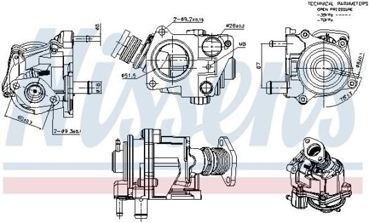 EGR Ventil NISSENS 98424 EGR Ventil NISSENS 98424