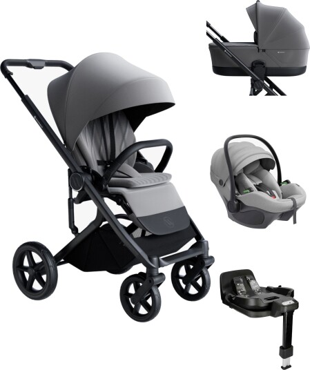Avionaut Sirius 2 Duovogn inkl. Pixel 3 Babybilstol & IQ Orbit Base, Grey